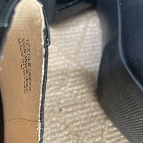 Ann Taylor Black Suede And Patent Leather Pumps Ladies Size 9 - Picture 8 of 8